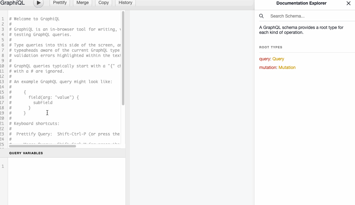 GraphQL mutation example with graphiQL